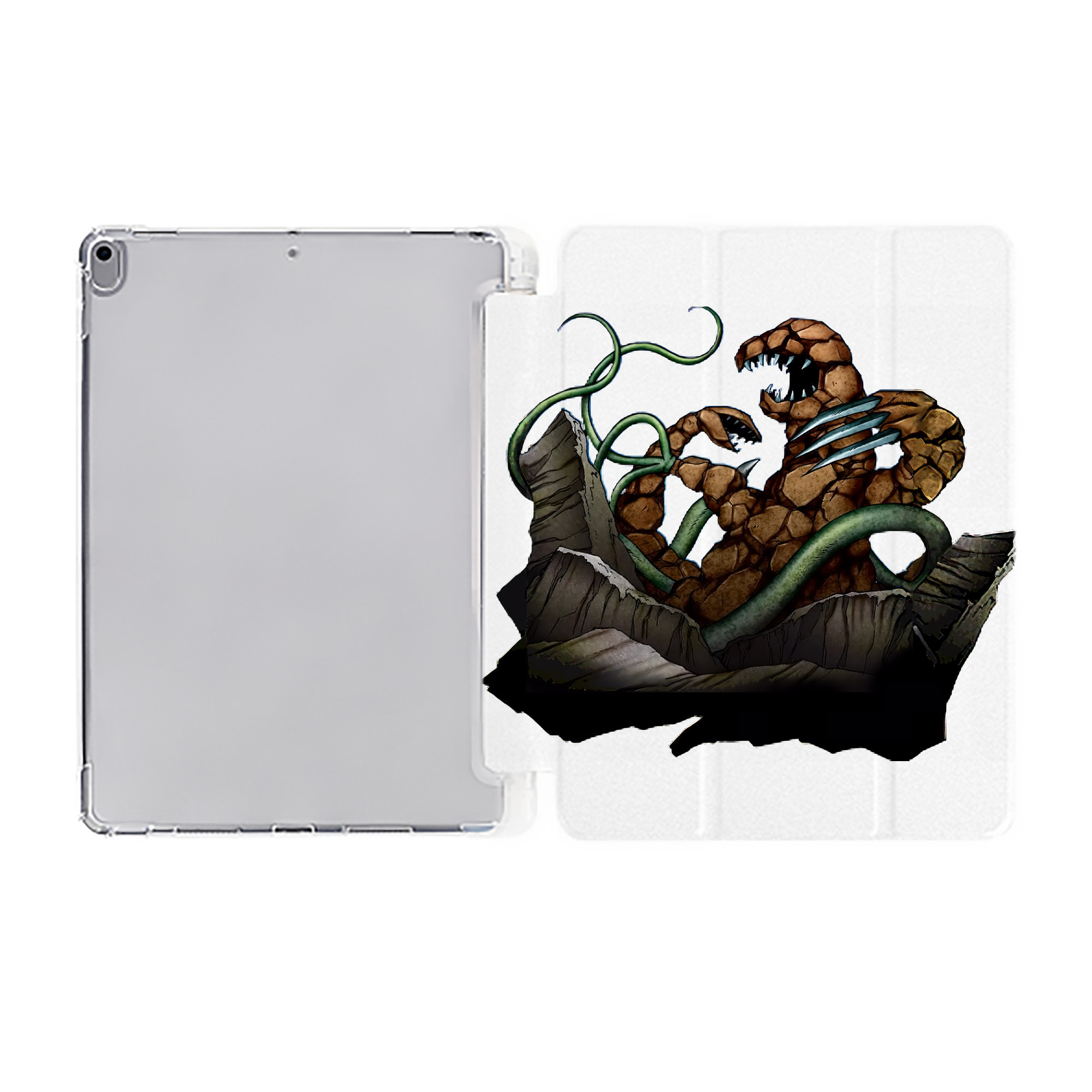 （画像用） 遊☆戯☆王 Yu-Gi-Oh! IPad ケース ペン収納付き 三つ折りスタンド PUレザー×シリコン 対応機種9.5/10.5/10.9インチ